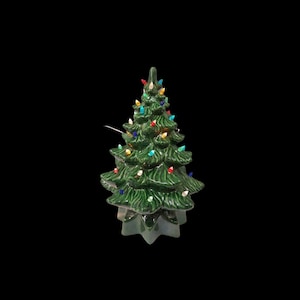 Ceramic Christmas Tree - 12 inches - Ceramic Tree  - Christmas Tree - Ceramic Light Up Tree