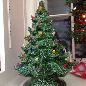 Ceramic Christmas Tree 12 Inches Ceramic Christmas Tree 12 Inches Tall 14 With Star Ceramic Tree Christmas image 2