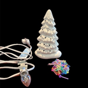 Slim Ceramic Tree Kit 6.25 Inch - Paint Your Own Ceramic Tree - Small Slim Stick Tree - Ceramic Christmas Tree - Ceramic Tree Kit - Tree