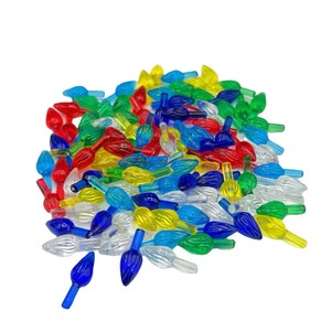 Ceramic Christmas Tree Lights: Medium Multicolored Twist Peg Replacements