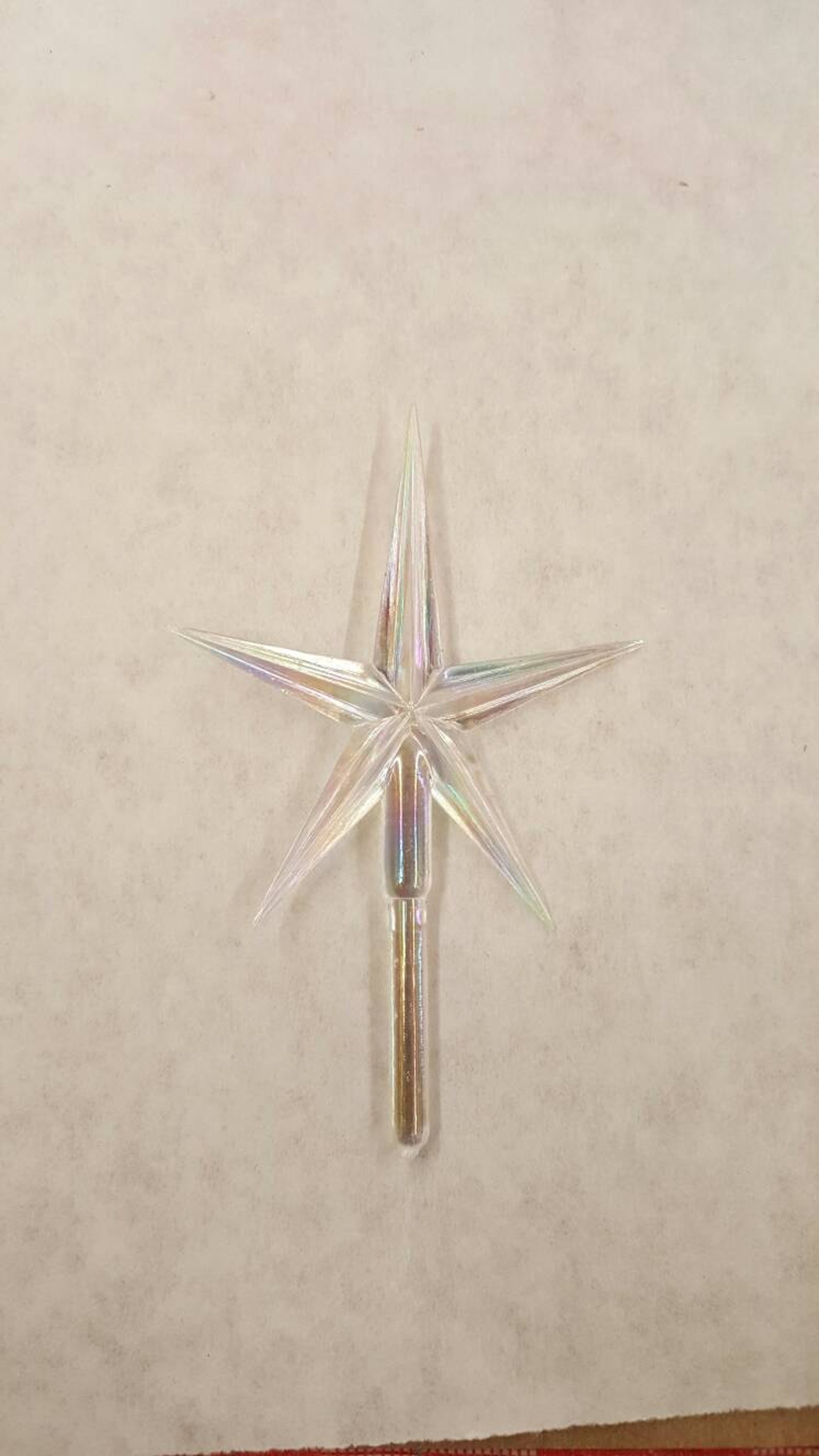 Large Clear Aurora Star: Ceramic Christmas Tree Topper - Etsy