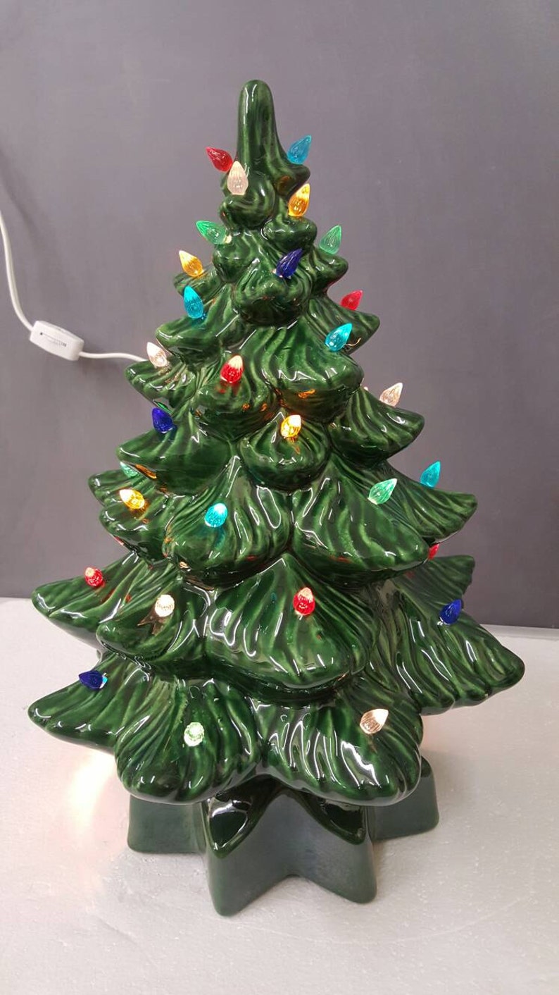 Ceramic Christmas Tree 12 Inches Ceramic Tree Christmas Etsy