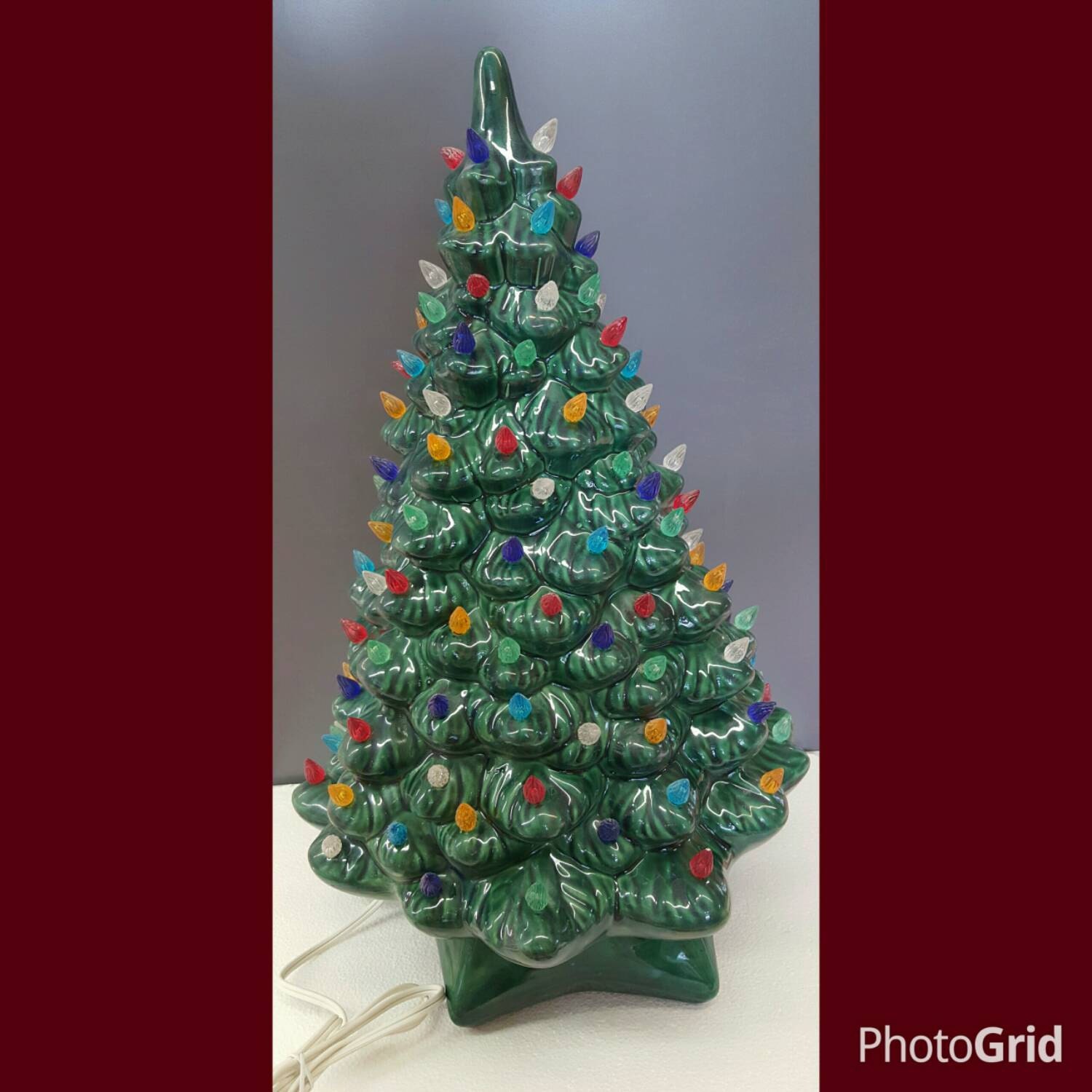 SALE VINTAGE Ceramic Christmas Tree 19 Ceramic Etsy