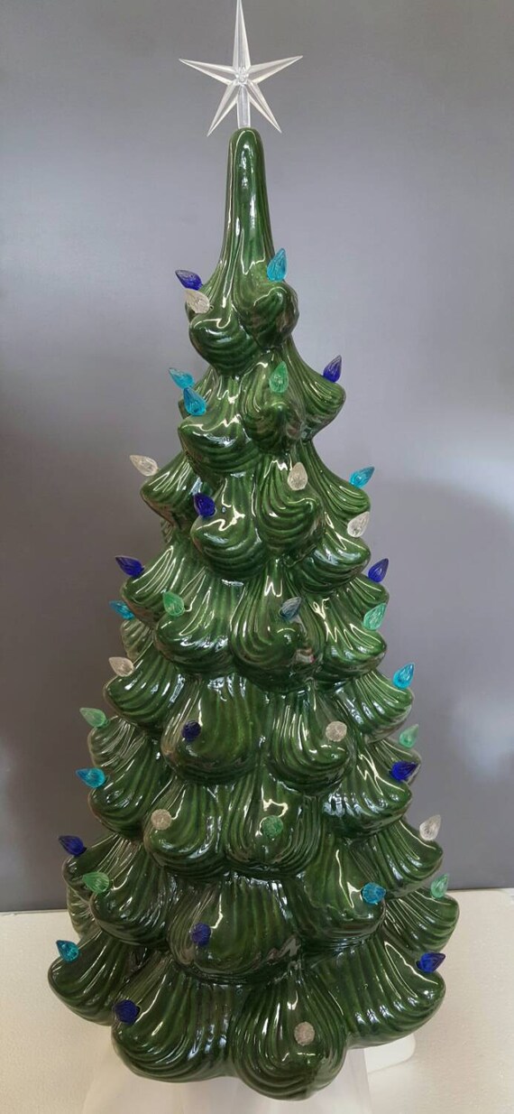 Vintage Style Ceramic Christmas Tree Large Ceramic Tree Etsy
