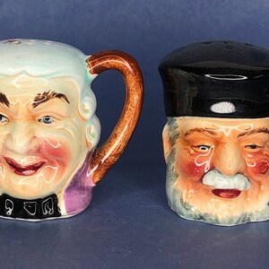 Vintage Toby Head Colonial Salt and Pepper Shakers