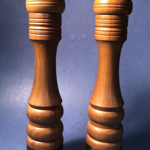 Wooden Made in Japan Salt Shaker and Pepper Grinder