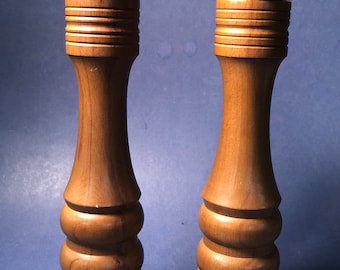 Wooden Made in Japan Salt Shaker and Pepper Grinder