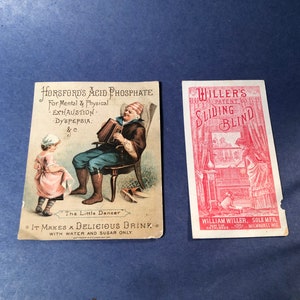Cartes publicitaires anciennes