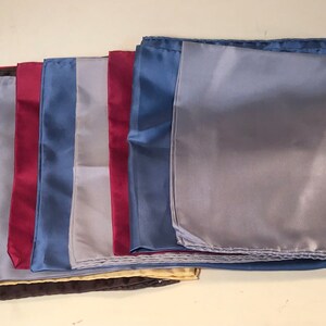 Set of 11 Italian Scarves in Variety of Colors - 17 inch