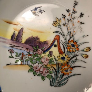 Japan Hand Painted Reticulated Bowl/Plate
