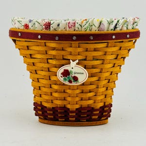 Longaberger Miniature 2005 Germanium Basket Protector Liner