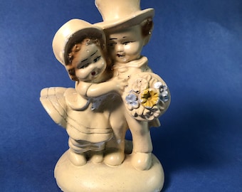 Chalkware Bride and Groom