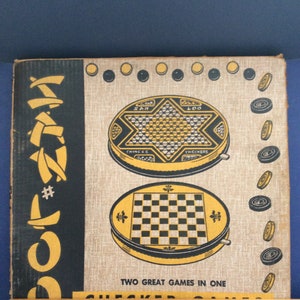 Vintage Chinese checkers with original box