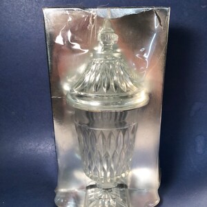 Vintage Indiana Glass Mount Vernon Candy Dish in Original Packaging New Old Stock NOS