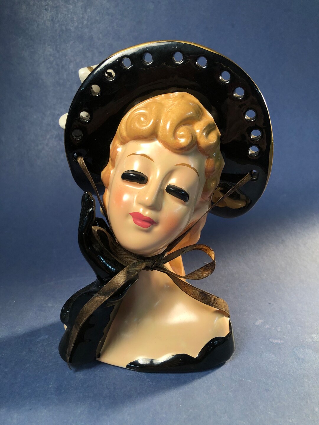 Napco Lady Head Vase Etsy