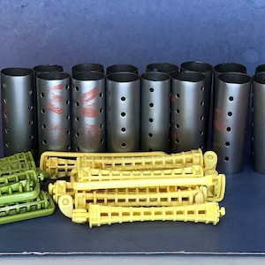 Vintage Curlers and Rods - For Display Only