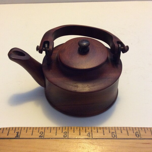 Wooden Teapot Etsy