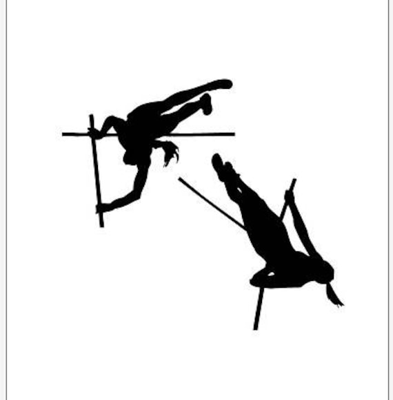 Download Track & Field Women Pole Vault Vector Clipart pdf svg eps ...