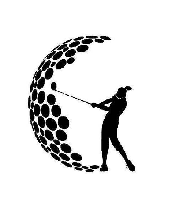 Download Women Golfing Vector Clipart pdf svg eps png dxf INSTANT ...