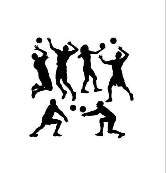 Volleyball Vector Clipart Pdf Svg Eps Png Dxf Instant Etsy