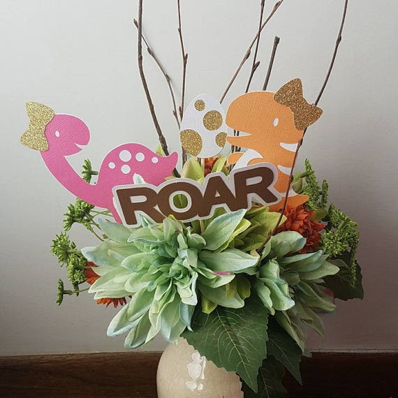 Dinosaur Centerpiece Dinosaur Birthday Dinosaur Party Etsy