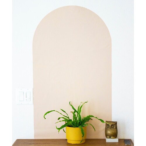 REMOVABLE Fabric Painted Arch Wall Decal 21 Wide Peel Etsy