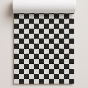 Checkers contactpapier, zwart-wit