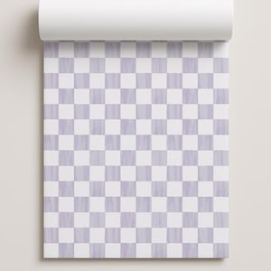 Checkers Contact Paper, lavender & white