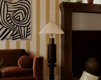 Rio Ripple Tapete, Beige und Senfgelb