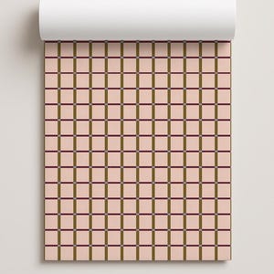 Ginnie Contact Paper, peach cherry and olive
