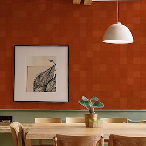 Zellige Wallpaper, rust