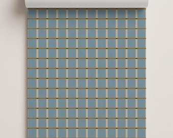 Ginnie Contact Paper, light blue orange and green