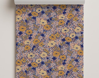 Wildflower Meadow Contact Paper, royal blue