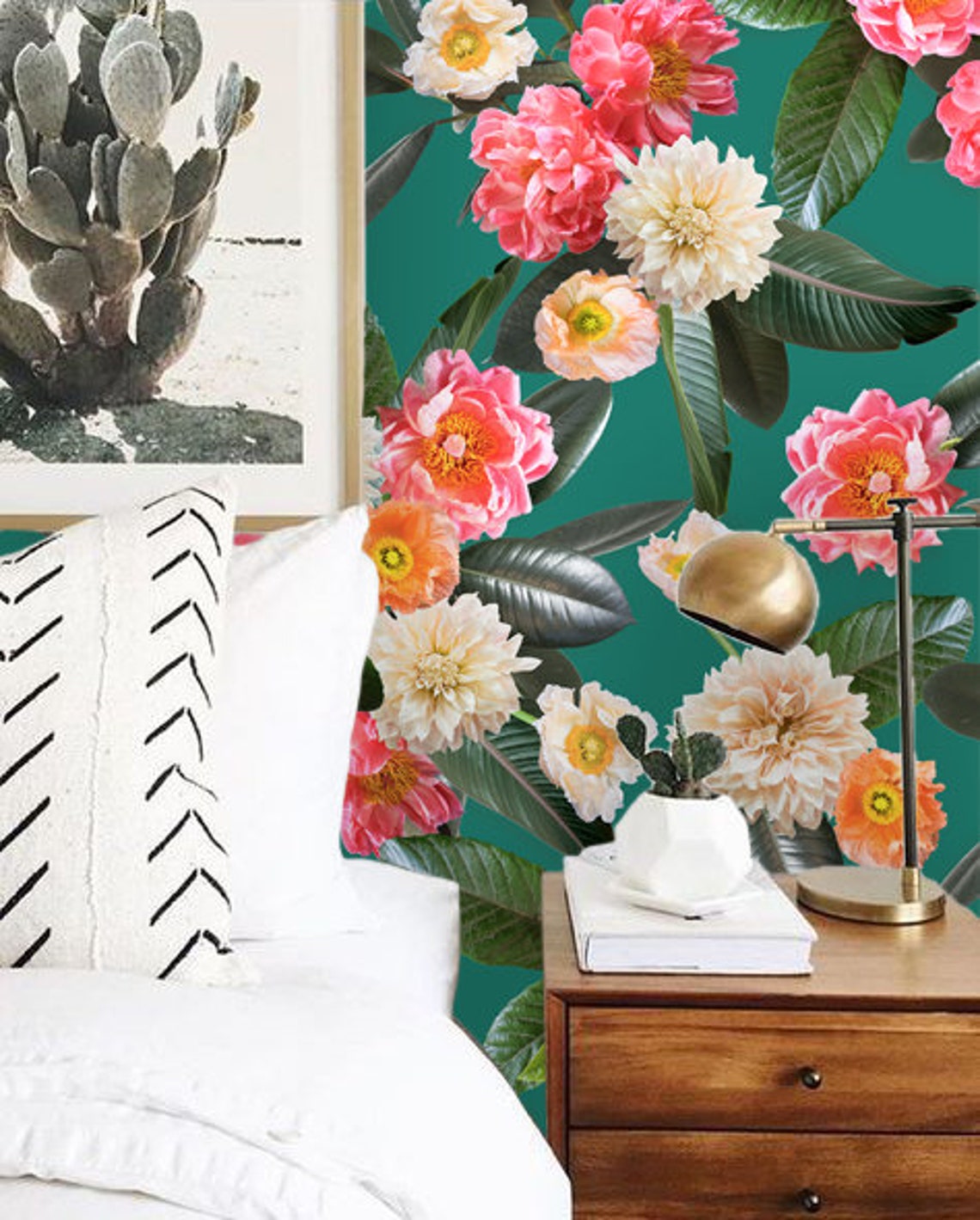 Wallpaper SAMPLE Flower Party | Etsy