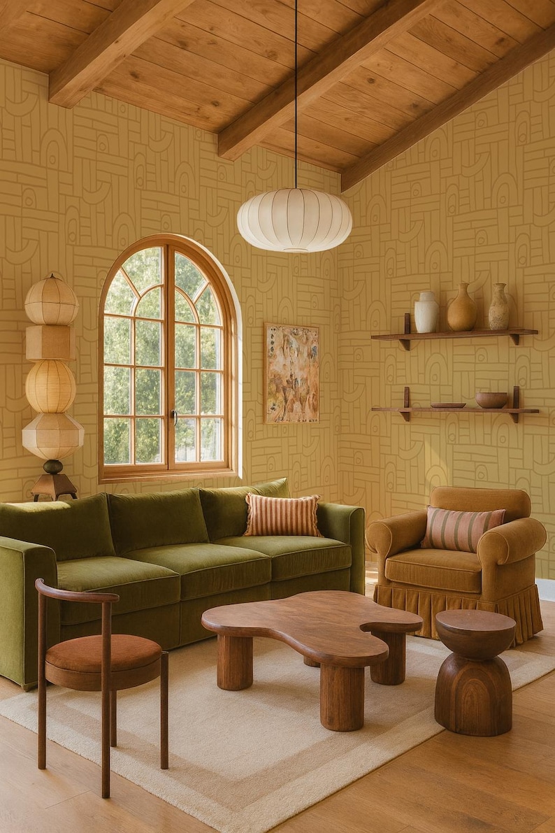 Carrelage déco, Jaune beurre
