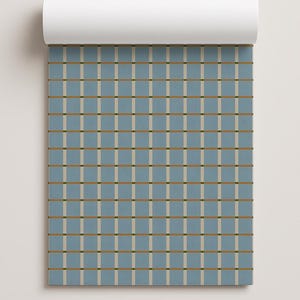 Ginnie Contact Paper, light blue orange and green