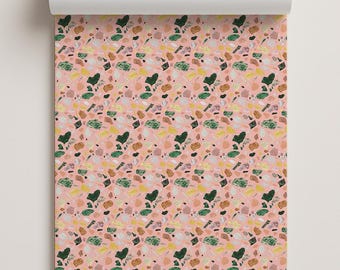 Papel de contacto de terrazo pintado, rosa intenso