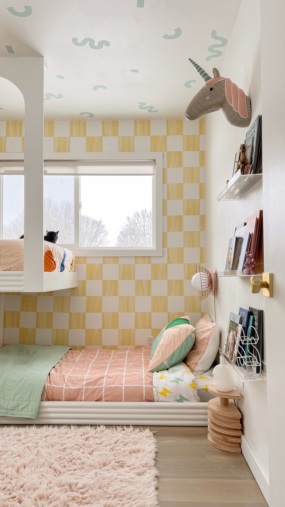 Checkers Traditional Prepasted Wallpaper Easily Removable - Etsy