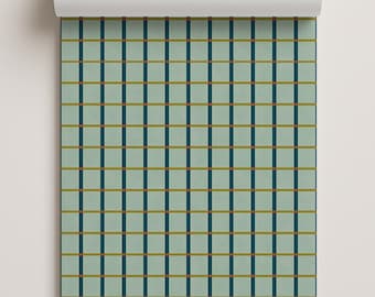 Ginnie Contact Paper, mint red-orange blue and green