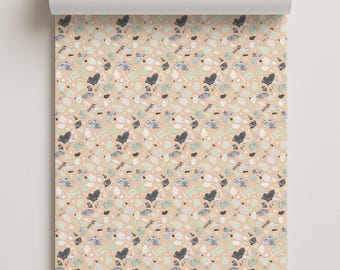 Papel de contacto de terrazo pintado, melocotón