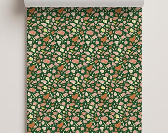 Papel de contacto de terrazo pintado, verde intenso