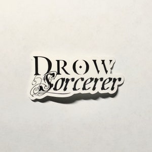 DND Sorcerer Vinyl Stickers - Class and Race