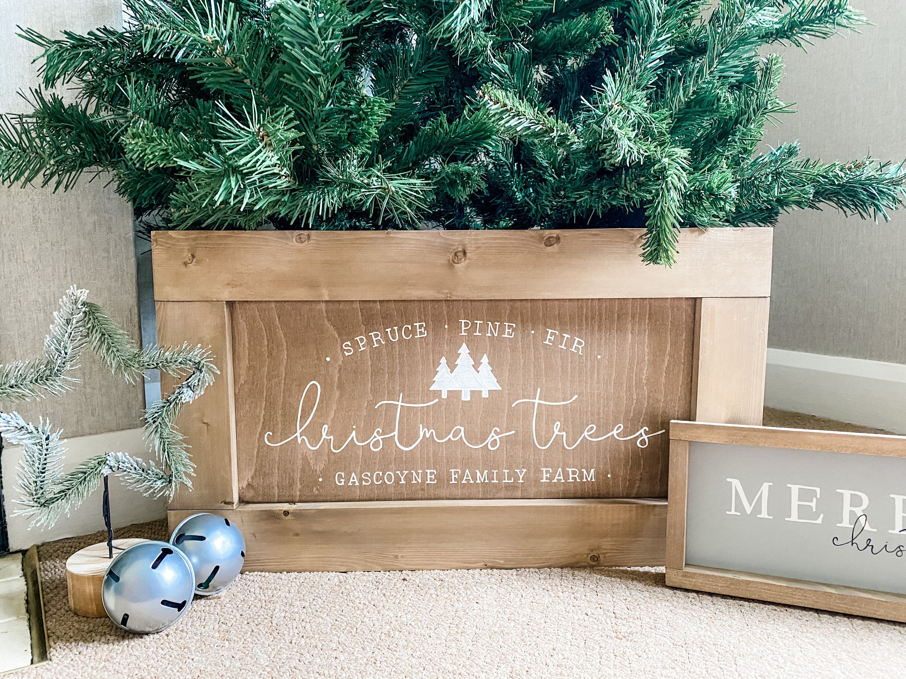Personalized christmas tree box Clearance