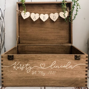 Personalised wedding card box Card Box Wedding Card box Wedding box Wedding mail box Wedding ideas Rustic wedding card box image 4