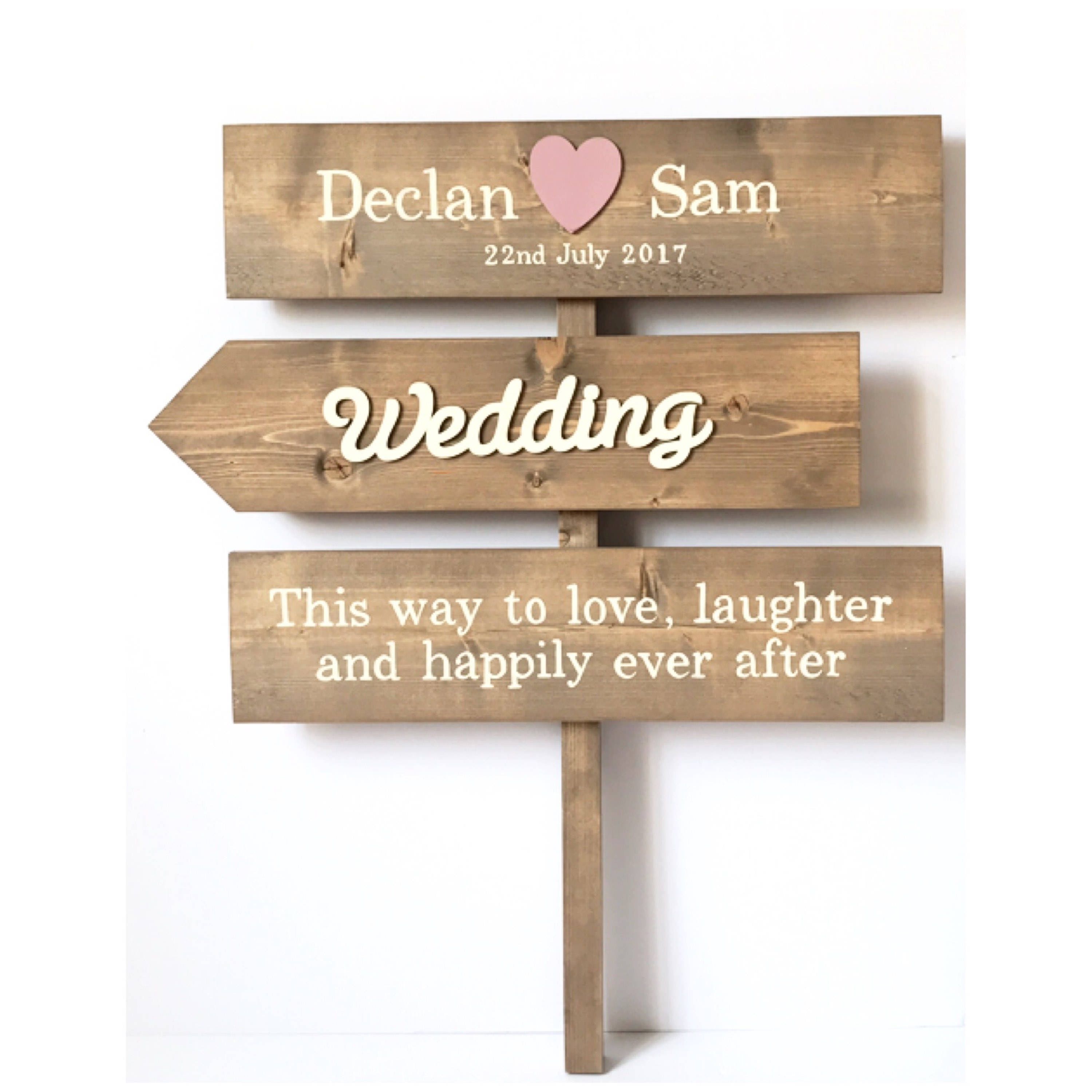 Wedding Sign Personalised Wooden Sign Wedding Decor Rustic Etsy UK