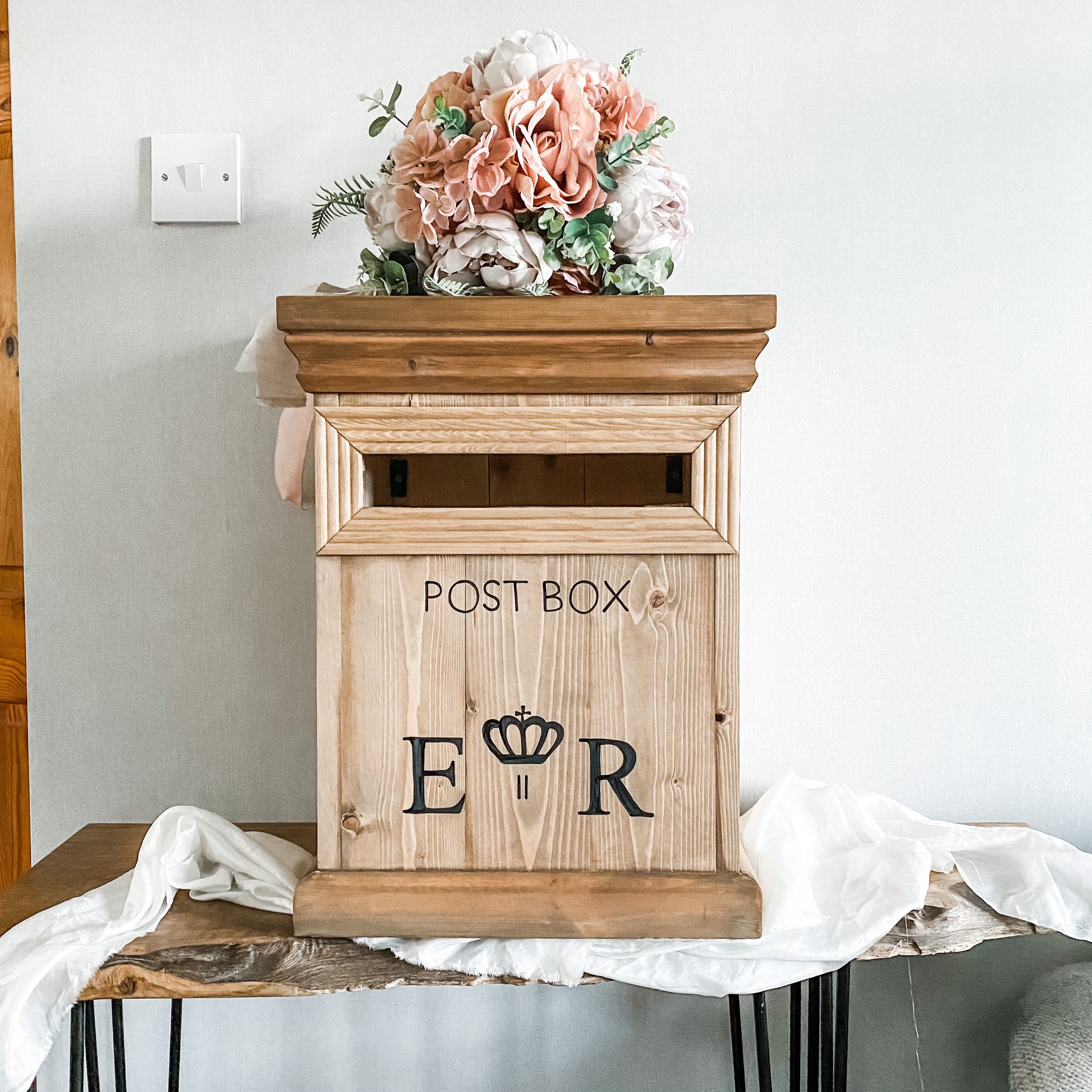 Wood Wedding Post Box for Card and Gift Table. Rustic / Etsy UK