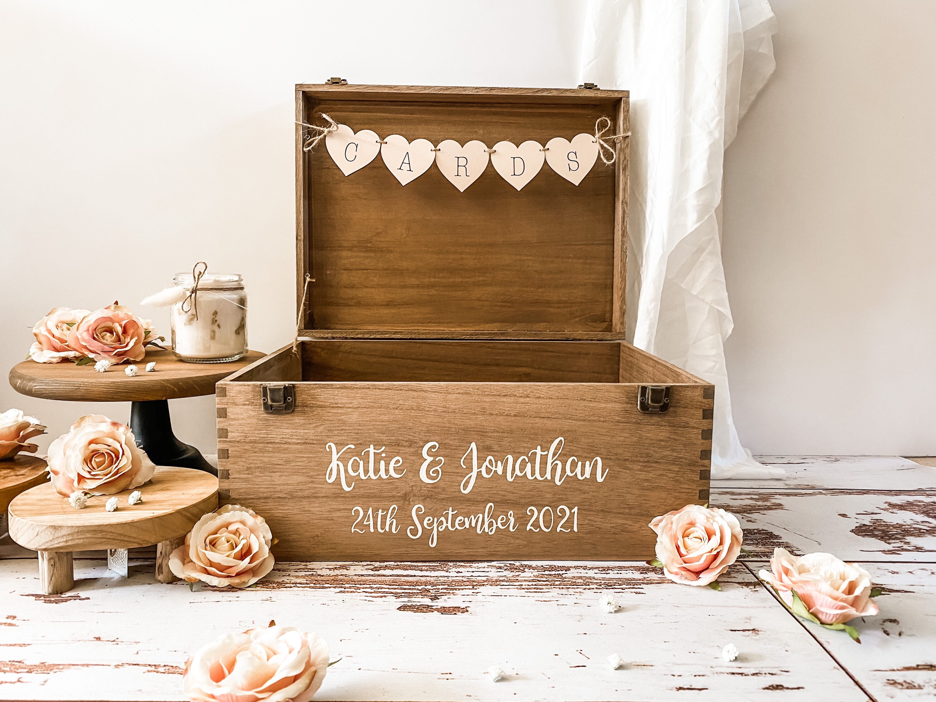 Personalised Wedding Card Box Card Box Wedding Card Box - Etsy