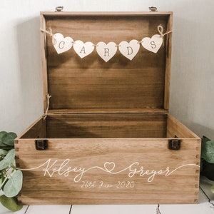 Personalised wedding card box Card Box Wedding Card box Wedding box Wedding mail box Wedding ideas Rustic wedding card box image 5