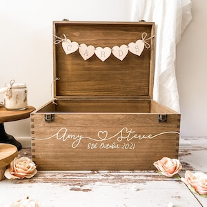 Personalised wedding card box - Card Box - Wedding Card box -  Wedding box - Wedding mail box - Wedding ideas - Rustic wedding card box