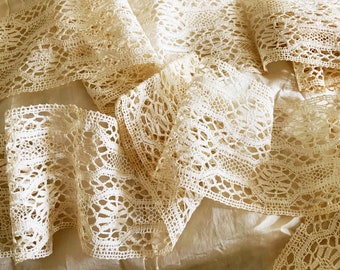Beautiful Vintage Open Weave Lightweight Torchon Lace - Cluny -  Embellish Craft Create Cushions Pelmets